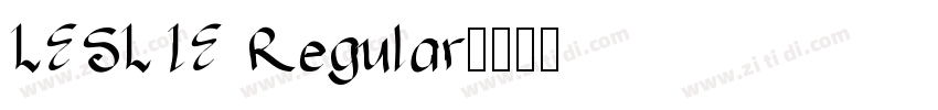 LESLIE Regular字体转换